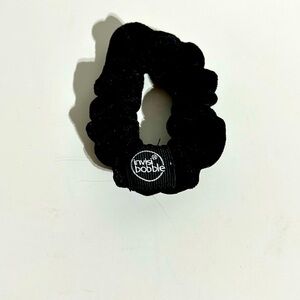 InvisiBobble Sprunchie scrunchie Spiral Hair Ring Coil Black Velvet NEW